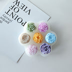 4 Piezas de Moldes de Silicona, Moldes 3D de Flores y Suculentas, Moldes para Velas DIY, Moldes en Forma de Flor de Cactus para Jabón Aromático, Cera y Resina