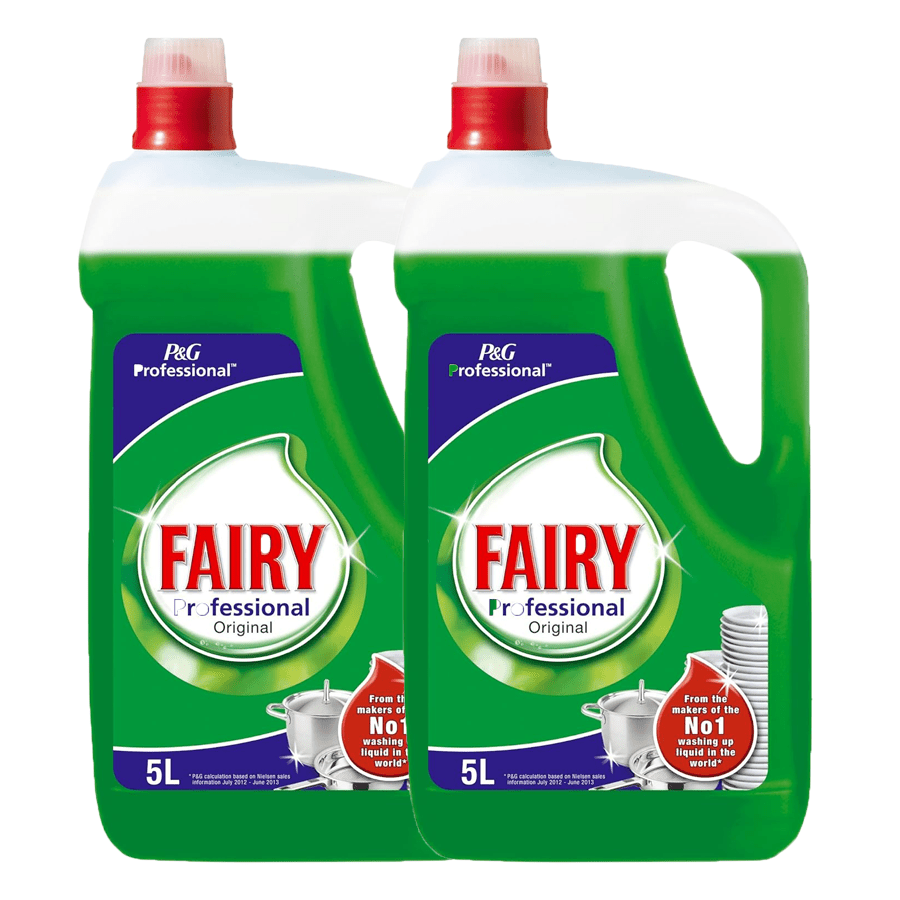 Fairy Professional Original - Líquido lavavajillas a mano 5 litros - Pack de 2 (Total 10 litros)