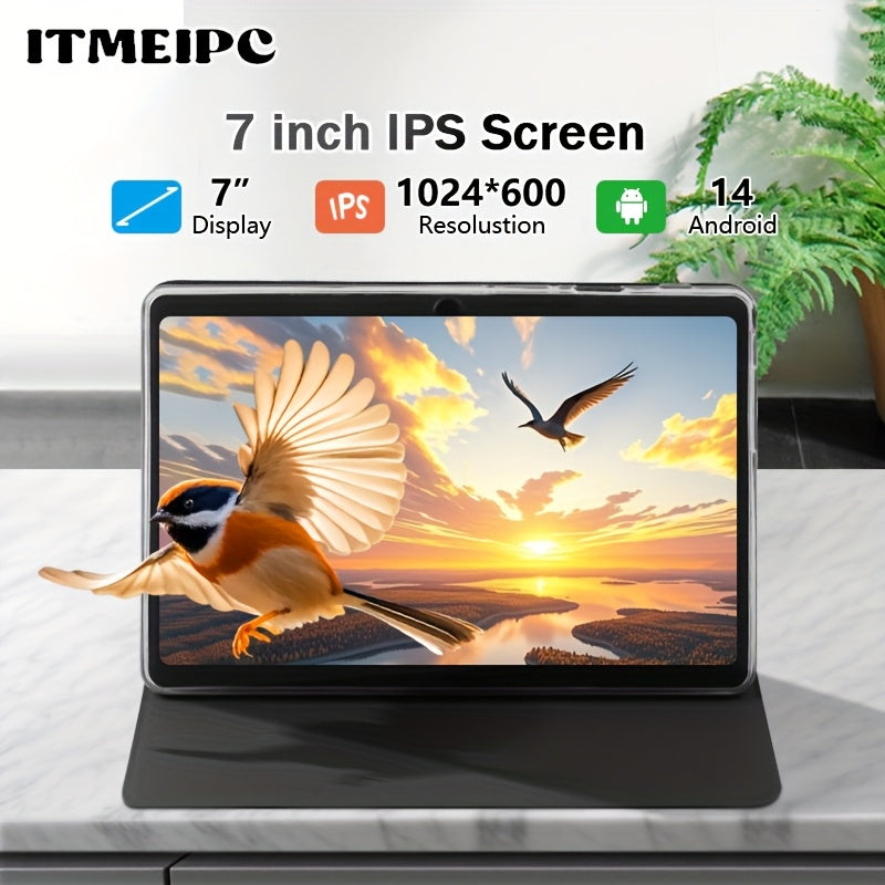 Cámara de seguridad | ITMEIPC Tablet Android de 7 pulgadas con Wifi 6, 4GB RAM + 32GB ROM, Pantalla IPS HD, Tablet de Entretenimiento Portátil