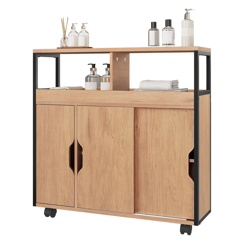 Carrito estrecho de almacenamiento con ruedas para espacios pequeños cocina y baño | 20 cm y con Ruedas
