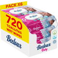 Toallitas húmedas Beeloux para bebé, 6 packs de 120 unidades