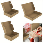 20 X Cajas de Envío Maxi con Forma de Letra, Cajas de Envío, Cajas Planas, Paquetes Plegables, Caja de Regalo, Paquete de Mercancías, Cajas de Envío, 150 X 140 X 40 Mm/200 X 150 X 50 Mm/320 X 220 X 50 Mm