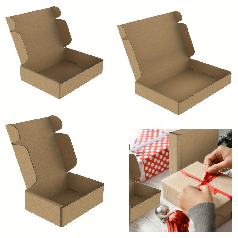20 X Cajas de Envío Maxi con Forma de Letra, Cajas de Envío, Cajas Planas, Paquetes Plegables, Caja de Regalo, Paquete de Mercancías, Cajas de Envío, 150 X 140 X 40 Mm/200 X 150 X 50 Mm/320 X 220 X 50 Mm