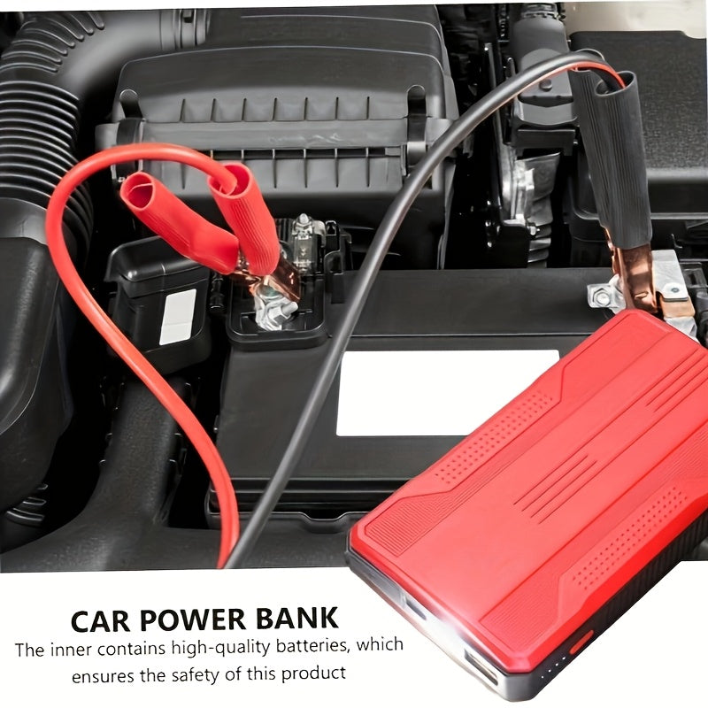 Arrancador de Coche - 12V 3000A Pico, Inicia 6.0L Gasolina/5.0L Diésel en 3s. Carga Rápida USB-C PD para Teléfonos/Portátiles. Linterna LED (SOS/Estroboscópica). Para Coches, SUV, Camiones, Motos, Barcos. Ideal para Viajes, Camping, Invierno, Baterías Mue