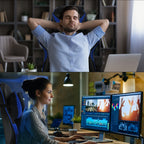 Silla de oficina ergonómica diseñada para gaming, con reposapiés, respaldo alto, giro ajustable y soporte lumbar, hecha de cuero PU en estilo racing para entusiastas de los E-Sports
