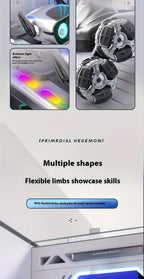 Robot Perro Espacial Mecánico más Nuevo de 2025 con Control Remoto y Tracción en 8 Ruedas, Apto para Fiestas, Espectáculos de Acrobacias - Juguete de Robot de Plástico Duradero, Mascota Electrónica para Juego al Aire Libre, Construcción Robusta, Acrobacia