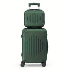 Maletas de Viaje 2 Piezas con Ruedas Giratorias, Ligero y Aprobado para Aerolíneas, Carcasa Dura ABS, Tamaño 12"+20", Set de Equipaje de Mano