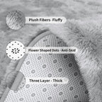 1pc alfombra de felpa suave, alfombra antideslizante, alfombra para cabecera, tapete tie dye para sala, decoración del hogar, colchoneta para mascotas, alfombra para dormitorio o sala, ideal para decoración navideña y Halloween