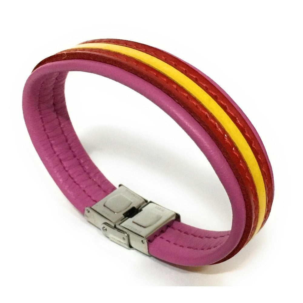 Pulsera De Cuero Bandera De España (Fabricada Artesanalmente) | Complementos de Moda Unisex para Hombres y Mujeres de Estilo Atemporal y Elegante | Regalos Originales y Exclusivos