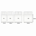 Relleno Nórdico de Fibra, Edredón 400gr/m², Ligero Suave y Transpirable, para Cama 90/ 105/ 135/ 150