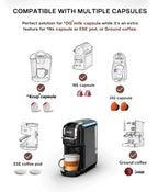 Cafeteras de cápsulas | Cafetera HiBREW 5 en 1 para cápsulas múltiples, café caliente/frío, DG Cappuccino Nes, para cápsulas pequeñas ESE Pod y
