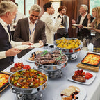Bandeja de Acero Inoxidable, Plato Calentador para Reuniones Familiares, Banquetes y Hoteles Comerciales [Solo para Cocinar], Solo para
