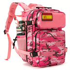 Mochila Táctica de 25L para Mujer, Mochila de Senderismo para Exteriores, Soporte para Botella de Agua - Ideal para Senderismo de 3 Días, Trekking, Camping, Deportes al Aire Libre, Regalo de Cumpleaños