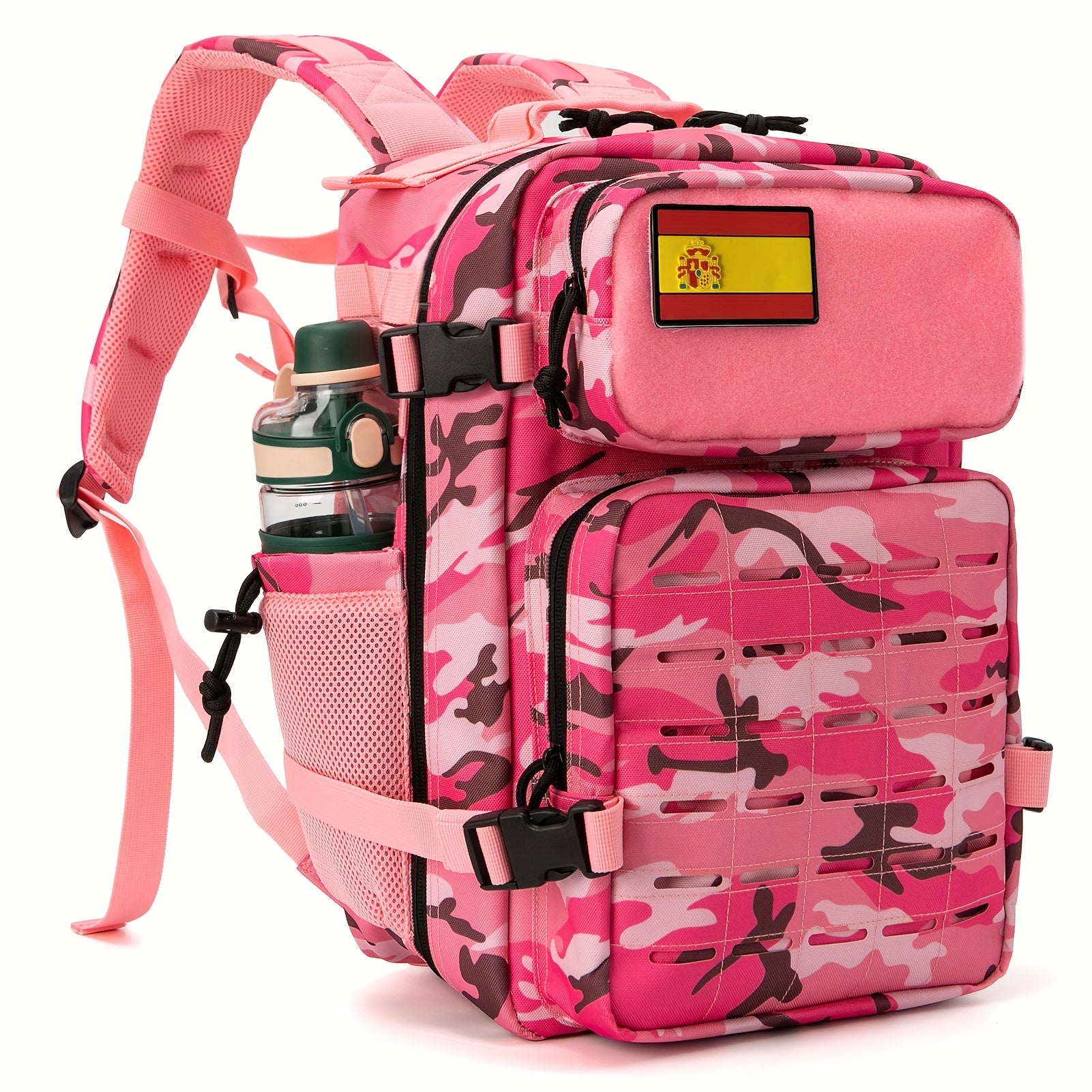 Mochila Táctica de 25L para Mujer, Mochila de Senderismo para Exteriores, Soporte para Botella de Agua - Ideal para Senderismo de 3 Días, Trekking, Camping, Deportes al Aire Libre, Regalo de Cumpleaños