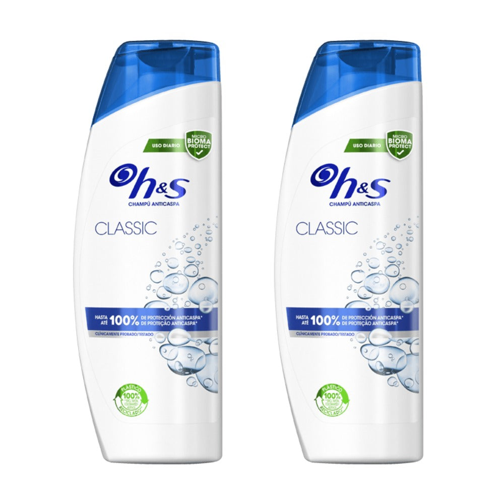 Pack Champús H&S Anticaspa HS (400ml)x2 – Protección Eficaz Contra la Caspa, Dermatológicamente Testado, Clínicamente Probado, Cuida tu Cabello y Cuero Cabelludo