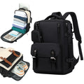 Mochila de Viaje para Cabina de Avion 43x30x18 para Vuelo Barato, Equipaje de Mano y Espaciosa con Compartimento para Zapatos y Mochila Antirrobo Multifuncional para Viajes (266)