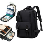 Mochila de Viaje para Cabina de Avion 43x30x18 para Vuelo Barato, Equipaje de Mano y Espaciosa con Compartimento para Zapatos y Mochila Antirrobo Multifuncional para Viajes (266)