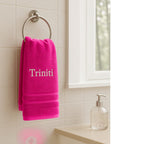 Toalla de baño personalizada con nombre, hermosamente bordado, toalla personalizada con nombre, toalla de baño