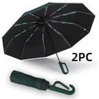 1 y 2 Especificaciones Opcionales, Paraguas Plegable con Hebilla Totalmente Automática, y Protección Solar, Adecuado Tanto para Hombres Como para Mujeres, Paraguas de Viaje, Con un Diámetro de 106cm/41.2 pulgadas Cuando Está Abierto, Robusto y Duradero, P