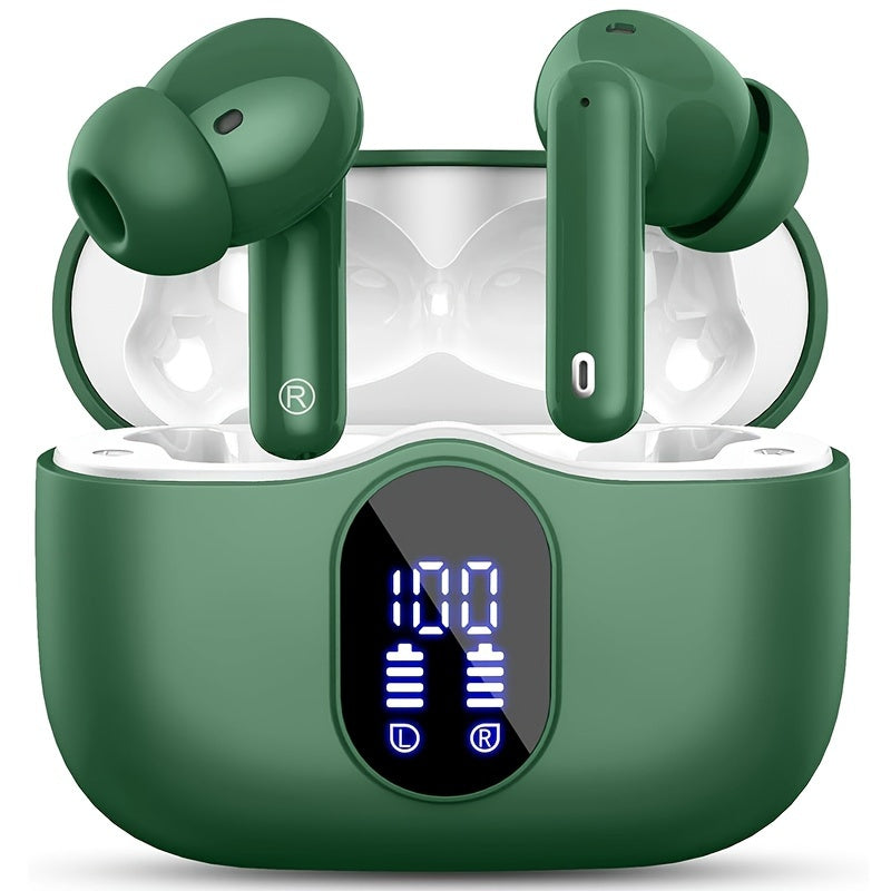 Auriculares Bluetooth | Audífonos Inalámbricos, Auriculares Inalámbricos 5.3 con Sonido Estéreo de Graves, Micrófono con Cancelación de Ruido y