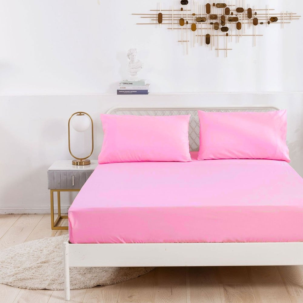 Sábana bajera ajustable para camas de 90/135 /150 x 200cm – Suave, cómoda y transpirable. 50% Microfibra de Poliéster y 50% Algodón ultrasuave. Ideal para colchones de entre 15 y 25 cm de altura