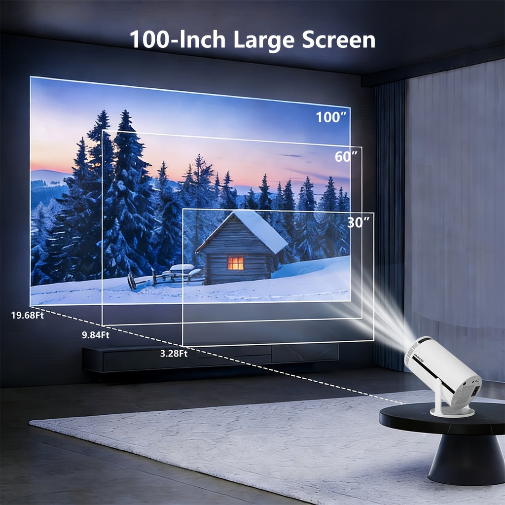Proyector | Proyector Mini K10 Pro Compatible con Smartphones/Tabletas/Portátiles Android, Proyector Portátil con WIFI 6, Soporte 4K y Resolución