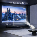 Proyector | Proyector Mini K10 Pro Compatible con Smartphones/Tabletas/Portátiles Android, Proyector Portátil con WIFI 6, Soporte 4K y Resolución