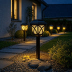 Juego de 6 luces solares de camino Setonr para exterior, luces LED de estaca para jardín para césped, patio, paisajismo, patio, camino y decoración de maceteros