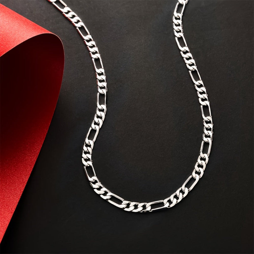 Collar Fegaro minimalista y elegante de plata esterlina 925, estilo sofisticado, temperamento refinado, estilo para parejas, regalo de aniversario, regalo de Navidad, regalo del Día del Padre, viene con una exquisita caja de regalo