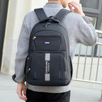 Mochila para hombre, multi-compartimento, gran capacidad, mochila de viaje de moda, bolsa para portátil, mochila escolar para ir al trabajo