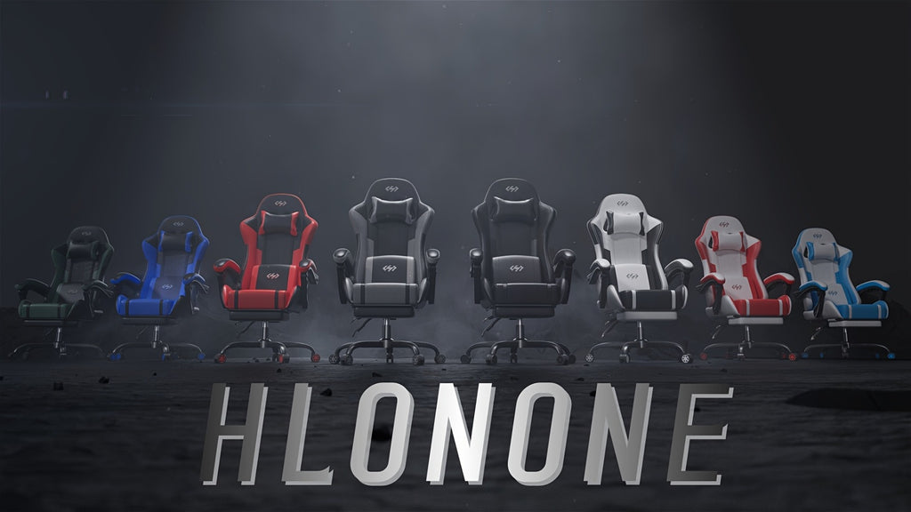 Silla Gaming con Masaje Lumbar Incorporado, Diseño Ergonómico Soporte Lumbar Ajustable y Reposacabezas, Silla de Computadora Giratoria de 360 Grados Reclinable para Oficina, Ideal para Juegos/Trabajo de Larga Duración