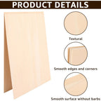 Dofiki 6/15 piezas de contrachapado de tilo 420x297x5mm, tabla de madera A3 hecha a mano, contrachapado de tilo de 5mm, adecuada para proyectos láser, pintura, modelos de bricolaje y manualidades