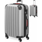 Monzana Maleta rígida Baseline L color Negro equipaje de viaje 62 L peso 2,8 Kg con ruedas 360° trolley 2 asas valija