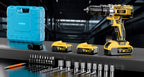 Taladro | Nueva Taladro Eléctrico Inalámbrico. Taladro Brushless Doméstico con Batería de Litio (Opcional). Destornillador Eléctrico Recargable.