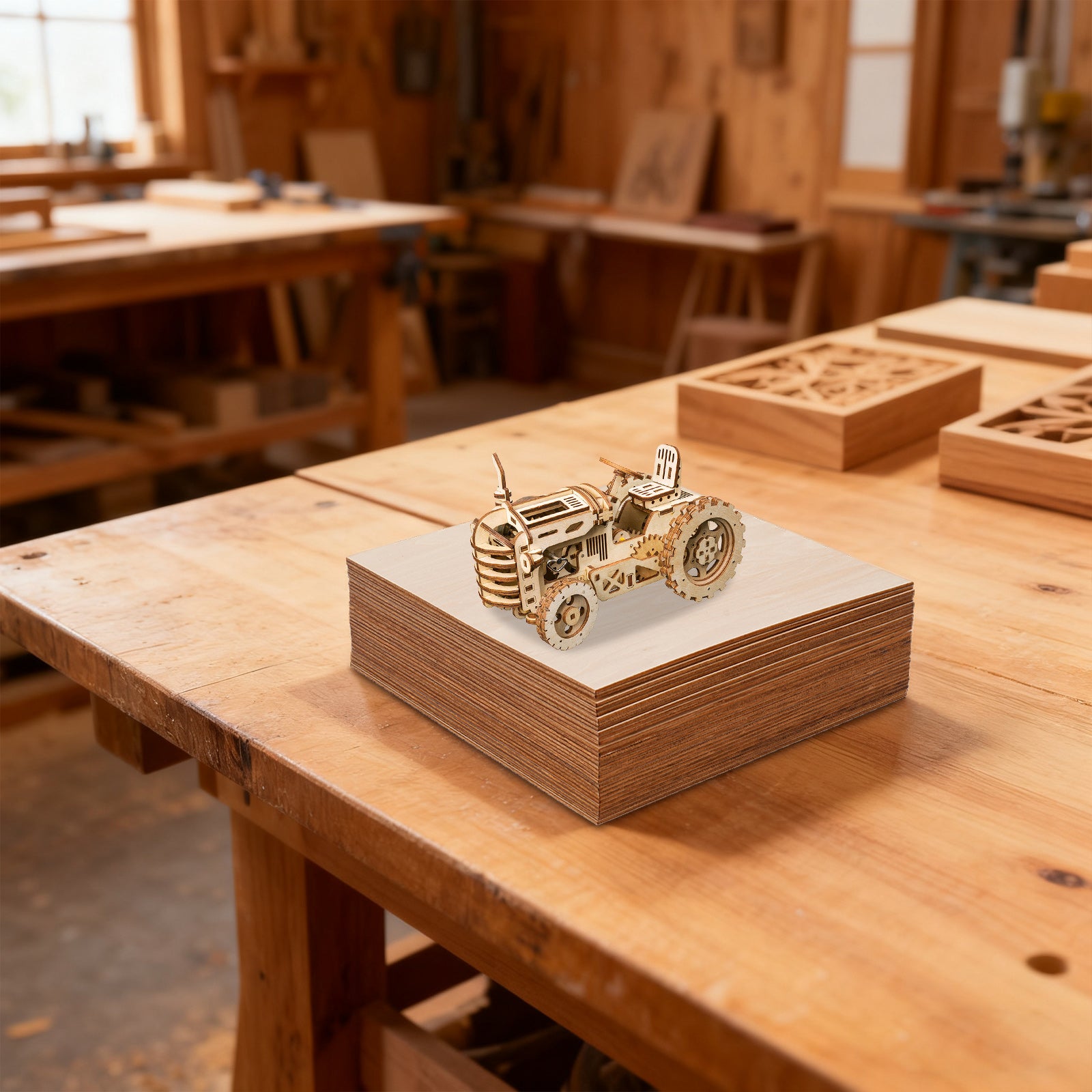 Paquete de 30 paneles de contrachapado, 300 x 300 x 3 mm, madera de tilo engrosada para manualidades, contrachapado para proyectos láser, manualidades de bricolaje, maquetas, pintura, cuadros grabados