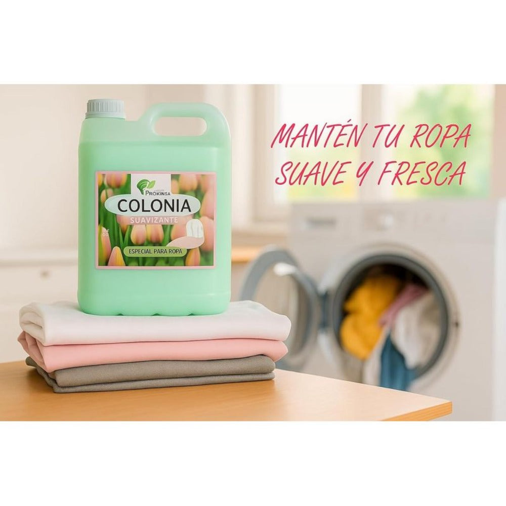 Pack Suavizante Concentrado Colonia 5L + Detergente Concentrado 5L + | Limpieza Profunda | Fragancia Duradera | Protege Color de la Ropa | Suavidad y Frescor Duradero