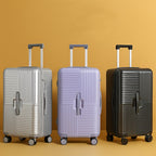 Maleta de mano de 20 pulgadas con forma de cubo, equipaje rígido ligero de gran capacidad con ruedas giratorias y cremalleras de doble protección, trolley de viaje multiusos para negocios y vacaciones