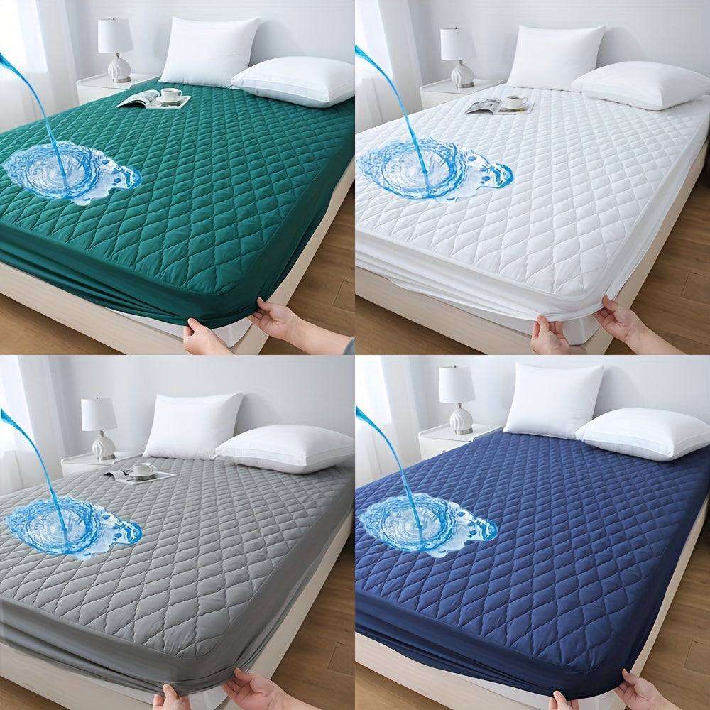 1pc Protector de Colchón Acolchado y Engrosado Impermeable - Funda de Colchón Ultra Suave y Cómoda, Adecuada para Dormitorios, Residencias, Decoración de Habitaciones, Habitaciones de Invitados y Hoteles (Excluyendo Fundas de Almohada)