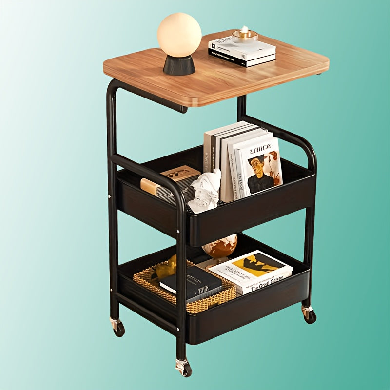 Carrito de almacenamiento de 3 niveles para cocina hogar y oficina | diseño funcional