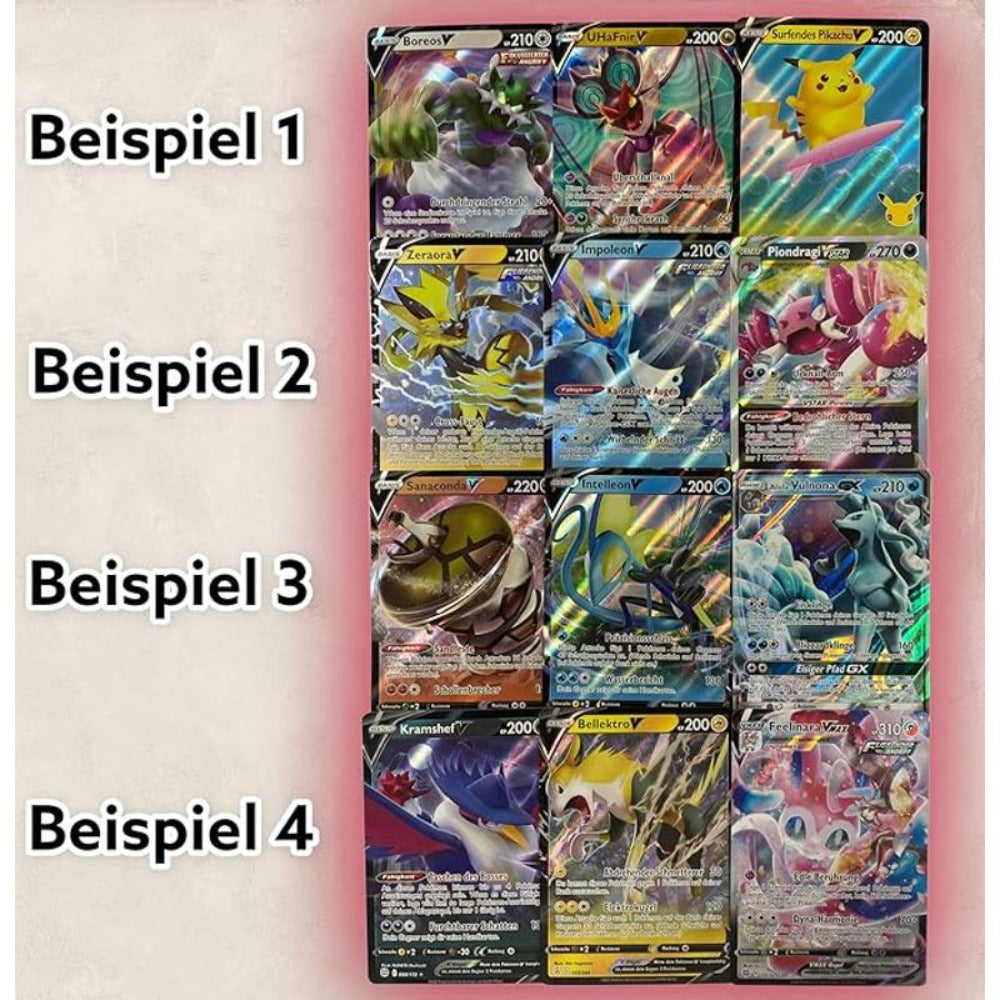 3 Cartas Pokémon Ultra Raras Aleatorias en Inglés – V / GX / EX / VMAX / VSTAR – Cartas Coleccionables de Alta Rareza
