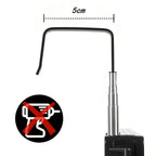Espejo de tocador plegable de 3 secciones, vista ajustable de 360 grados, ganchos telescópicos, vidrio templado de 30X19 cm, marco de ABS, portátil y plegable para corte de pelo, peinado, afeitado
