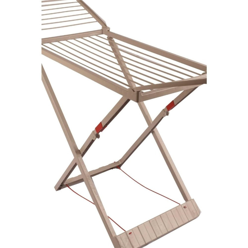 Tendedero Plegable con Alas, 20 Metros de Superficie de Tendido, Hecho de Resina Resistente al Sol y a la Intemperie, 180 x 108 x 55 cm - Dekohome