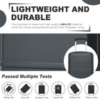 KONO Maleta Rígida de 15 Pulgadas ABS+PC con Ruedas Giratorias Extraíbles, Maleta de Mano Ligera