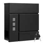 Buzón con cerradura y compartimento 1pc 10.5 cm | Entrada, correo y exterior