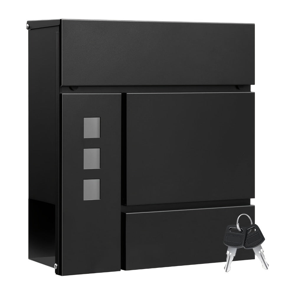 Buzón con cerradura y compartimento 1pc 10.5 cm | Entrada, correo y exterior