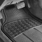 Alfombrillas Antideslizantes para Coche Alfombrillas Delanteras Set de 4 Alfombrillas Universales para Coche, Material PVC Duradero, Diseño Antideslizante y de Alta Gravedad, Instalación Fácil y Protección Completa para el Interior del Vehículo, Fácil de