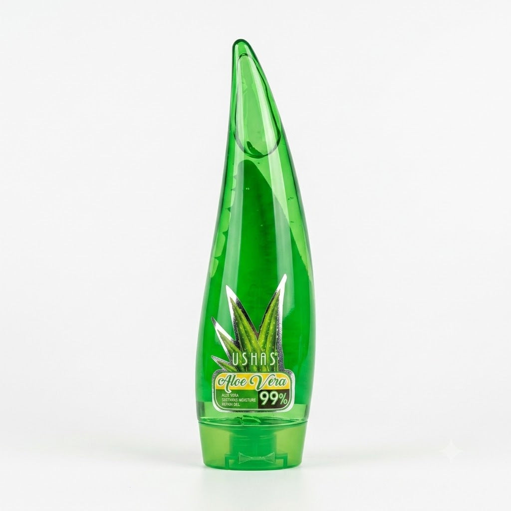 Gel de Aloe Vera 99% de 120 g, Cuidado de la Piel Hidratante Profundo y Calmante, Botella Bonita con Forma de Hoja, Crema Facial Diaria y Loción Corporal