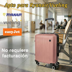 Maleta De Cabina Exclusiva Para Vuelos Europeos, Ideal Para Vacaciones De Verano Y Viajes A La Playa. Dimensiones Precisas De 55×40×20 Cm, Diseño Rígido Resistente Con 4 Ruedas Giratorias 360°, Tirador Telescópico Suave Y Cerradura De Seguridad. Ligera Y
