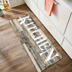 1 alfombra de cocina antideslizante premium - Alfombra de piso de poliéster duradera para cocina - Alfombra de pasillo, baño y cocina lavable y fácil de limpiar, accesorios de cocina - Decoración del hogar