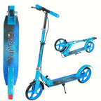 Patinete plegable, patinete de pisar, patinete urbano, patinete para adolescentes y adultos, con freno de mano y manillar ajustable, ruedas grandes y resistentes de PU, gran regalo y juguete